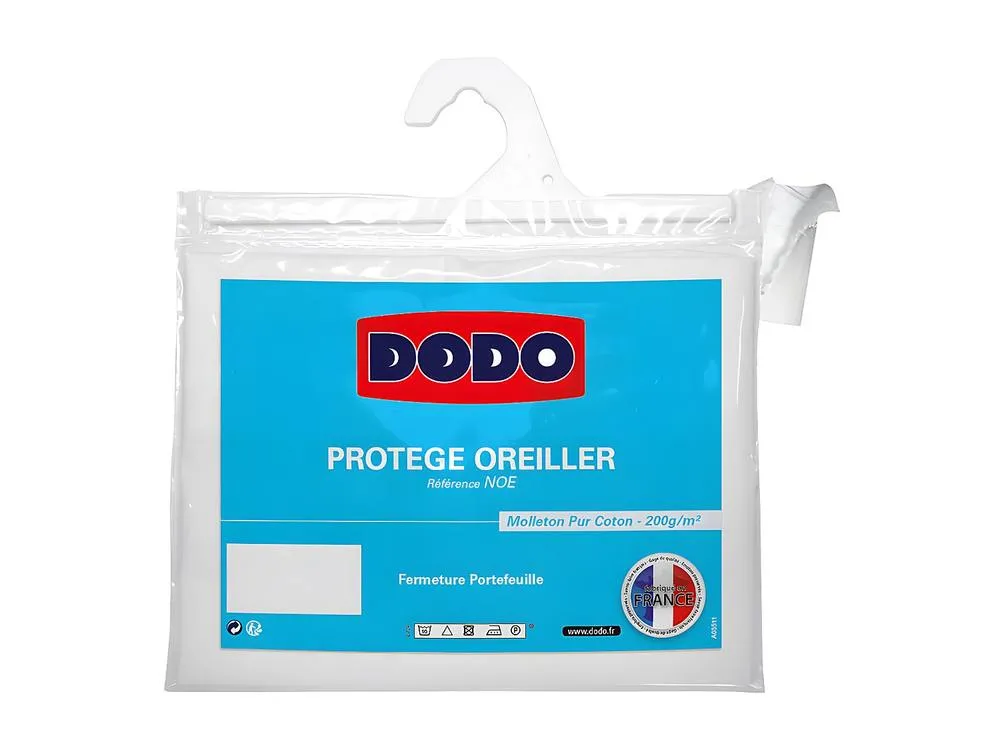 Vente-unique Absorbent DODO Pillow Protector - 60 X 60Cm - ULTRA CONFORT in White
