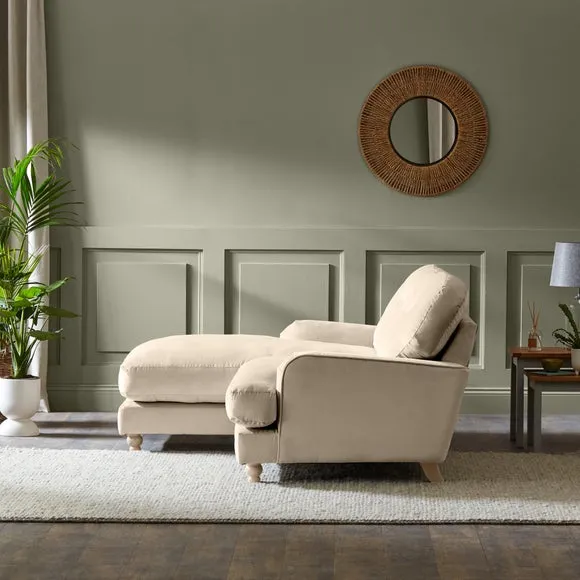 Martha Vintage Velvet Corner Chaise 3