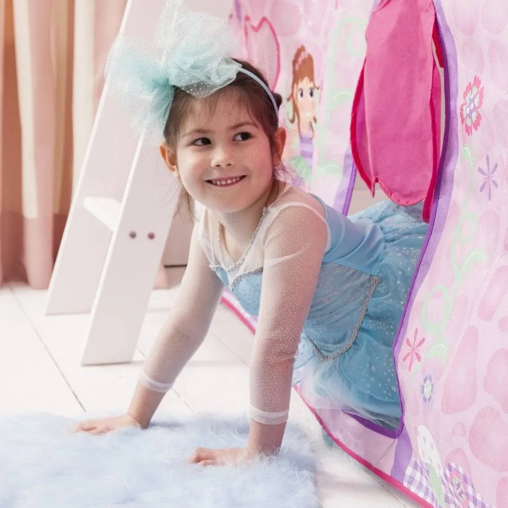 Nöa and Nani Moro Cabin Bed Midsleeper with Slide and Fairies Tent in White 3