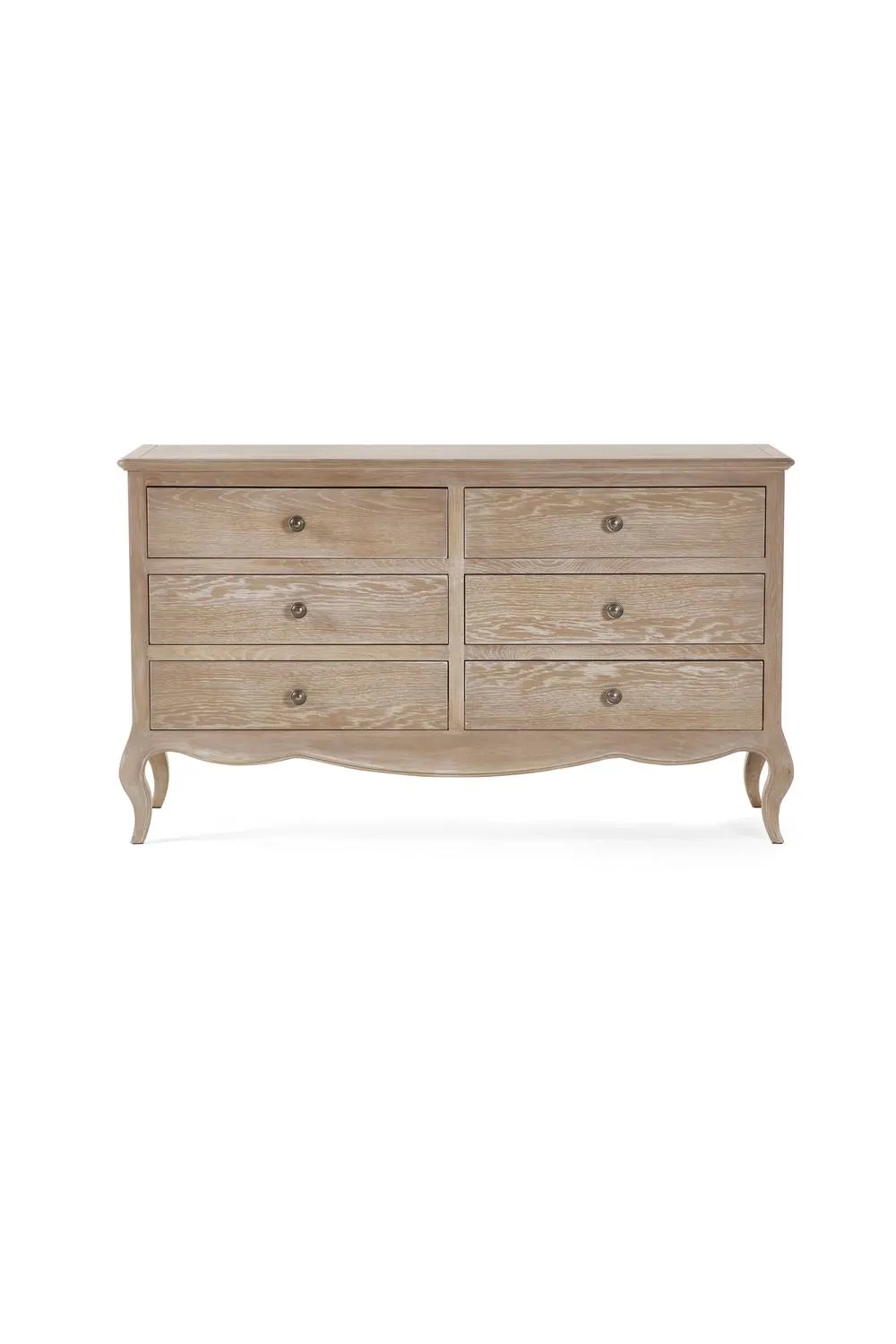 Julian Bowen Camille French Style 6 Drawer Wide Chest in Beige 5