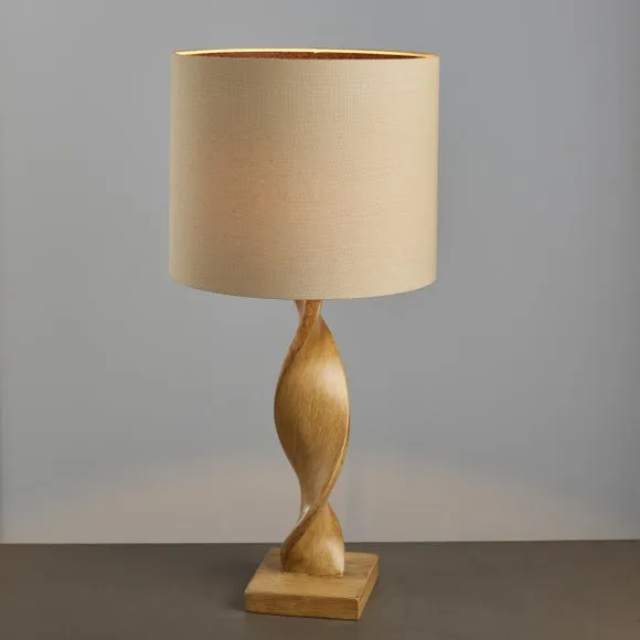 Ensora Lighting Lincoln Table Lamp, Brown