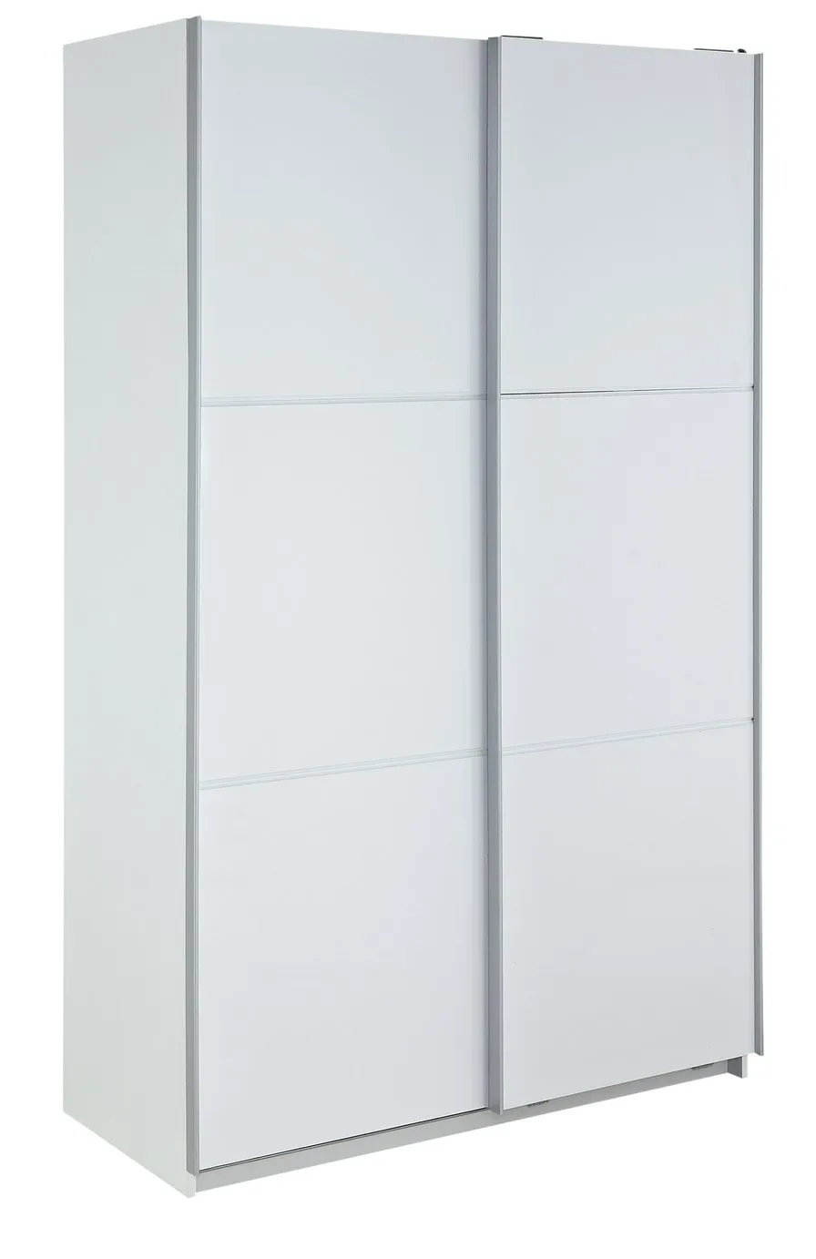 Habitat Holsted Gloss Medium Sliding Wardrobe - White