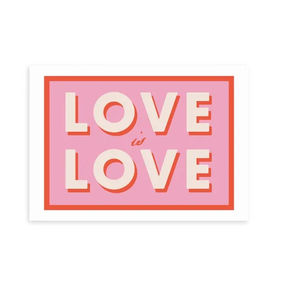 East End Prints Love Is Love Print by Studio Eleni 2