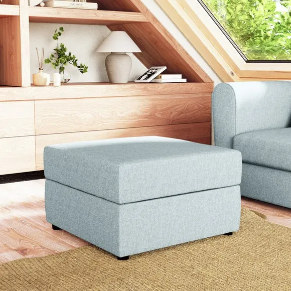 Square Soft Texture Storage Footstool 1