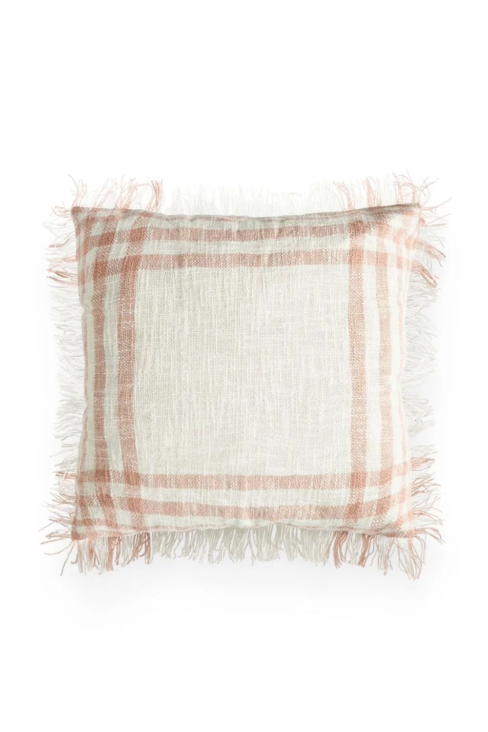 BHS Tula Check Cushion in Pink 2