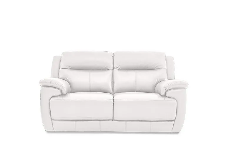 Touch 2 Seater Leather Sofa - BV Star White