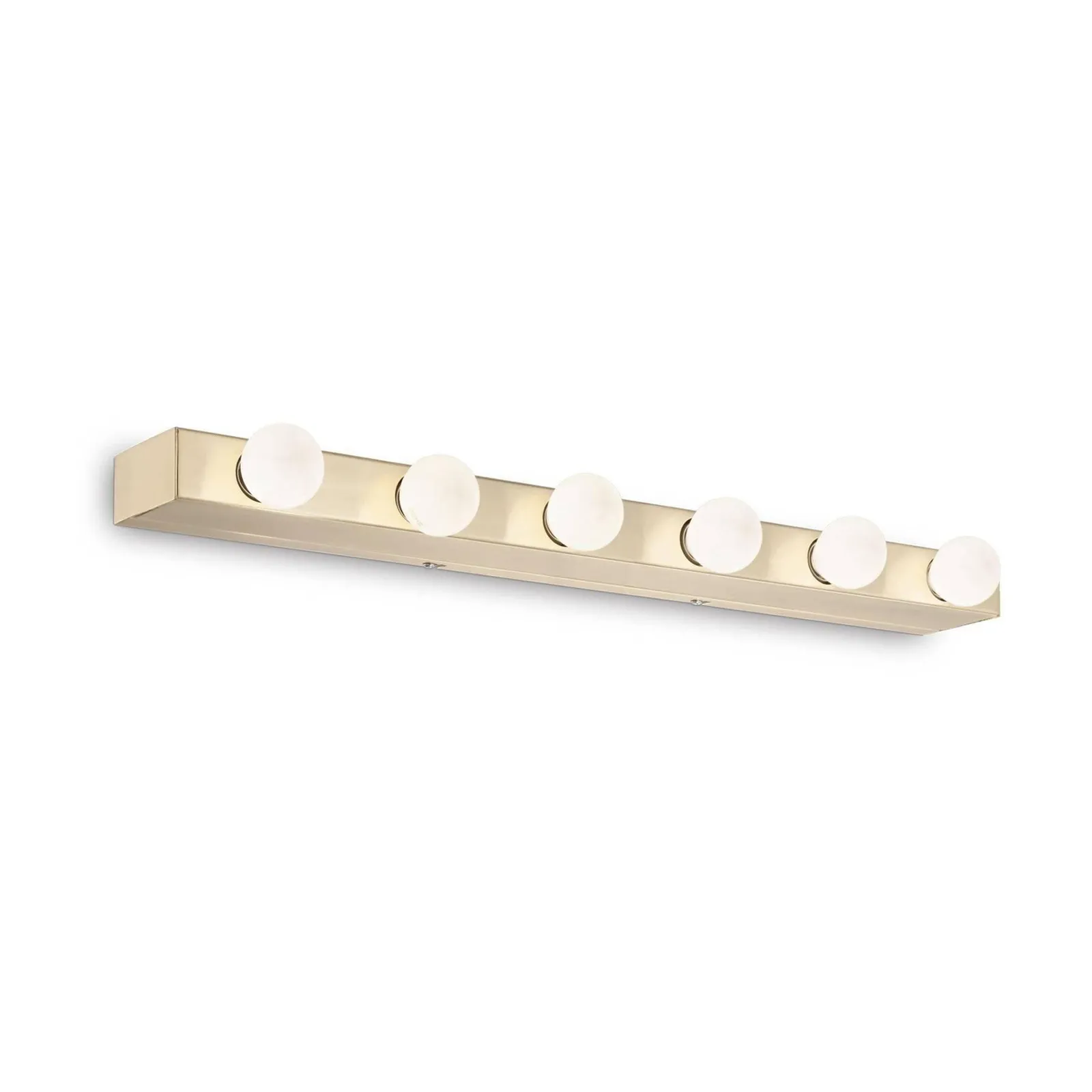 Netlighting Prive' 6 Light Wall Light Brass in Yellow