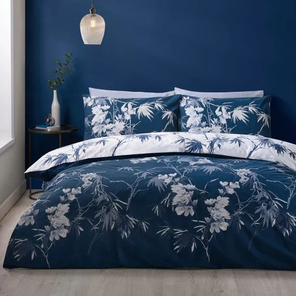 Catherine Lansfield Kyoto Floral Polycotton Duvet Cover & Pillowcase Set 3