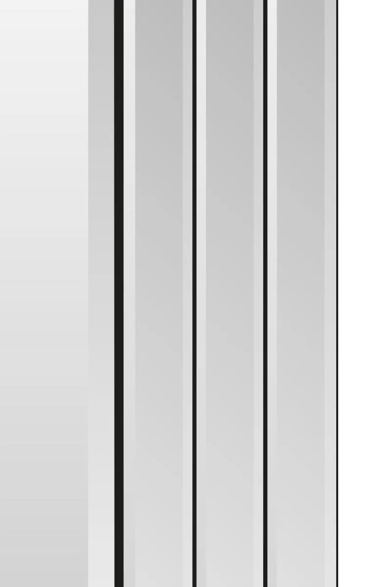 MirrorOutlet Oakley All Glass Triple Edge Bevelled Large Wall Mirror 144 x 116 CM in Silver 4