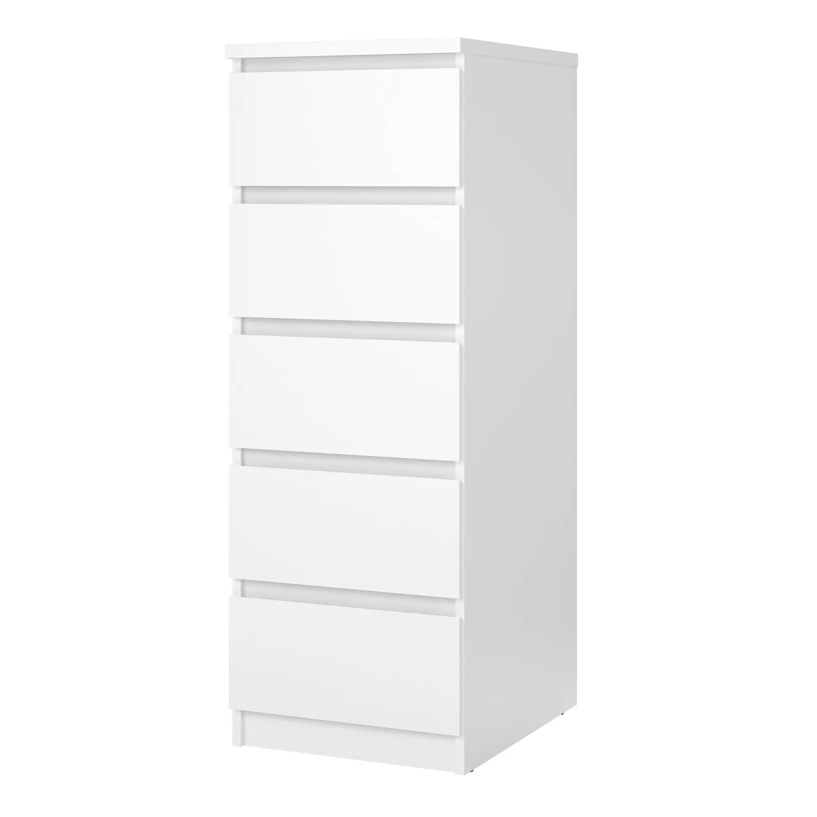 Furniture To Go Naia Narrow Chest of 5 Drawers in White 3