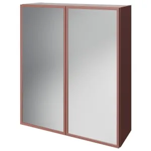 Wickes Haven Rusty Red Mirror Cabinet - 700 x 600mm