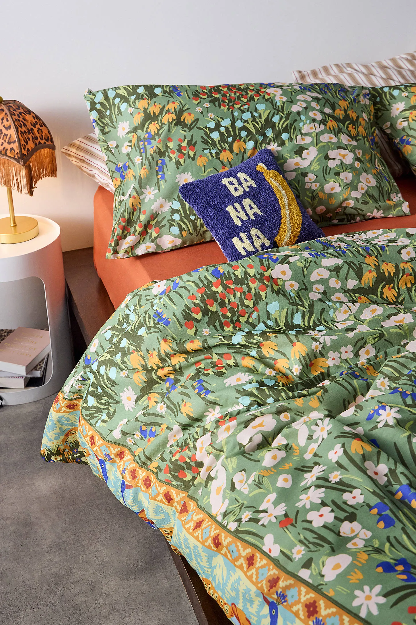 Anette Floral Duvet Set - Green 2