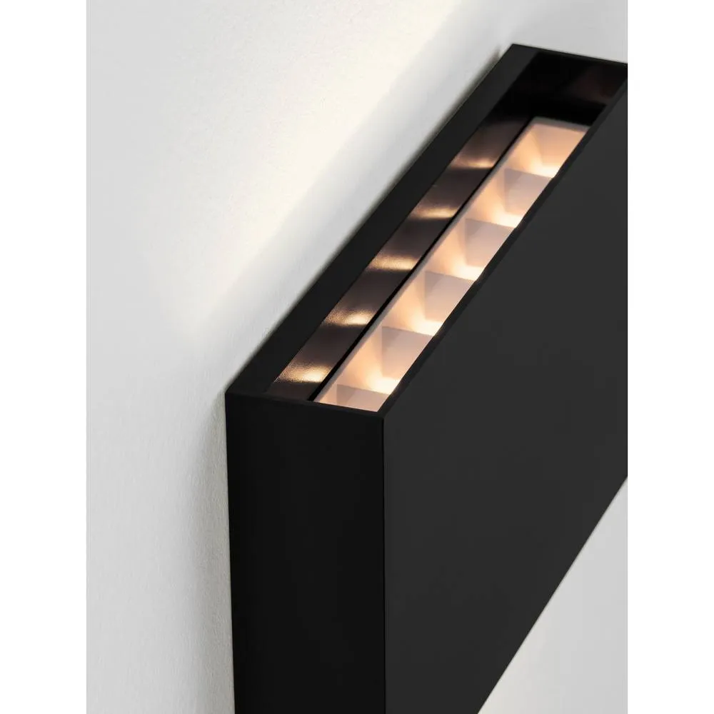 Netlighting Yoko Outdoor Up Down Wall Lamp Sandy Black LED 13W 788lm IP65 3000K 5