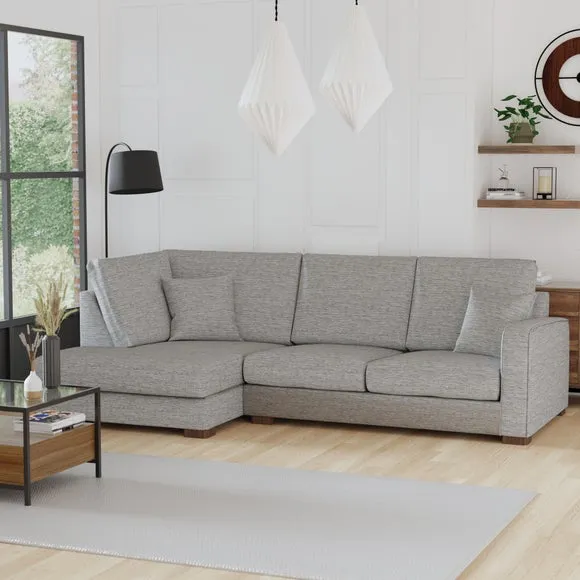 Carson Deep Sit Vivalife Stain-Resistant Fabric Corner Sofa 1