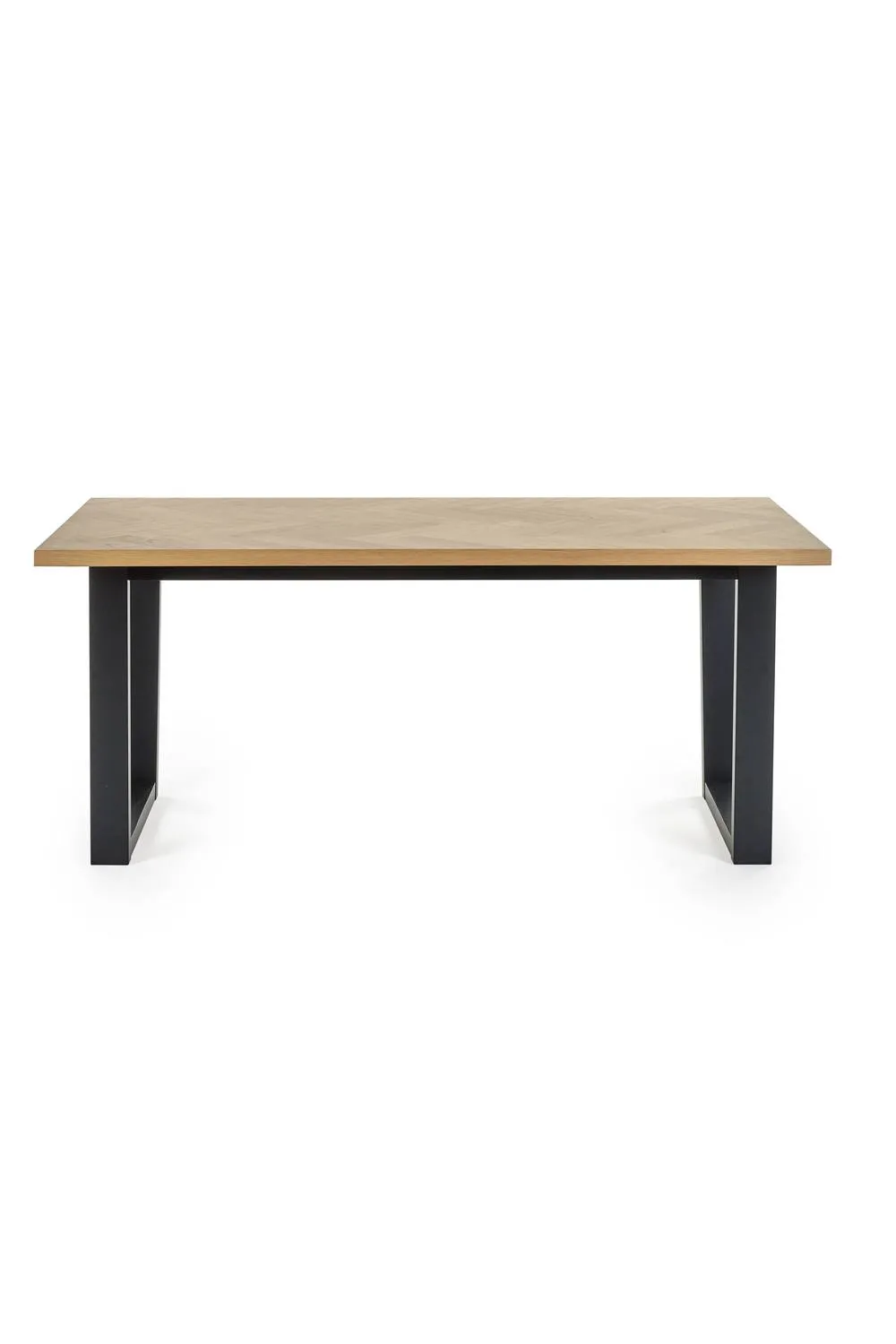 Julian Bowen Hilton Rectangular 4-6 Seater Dining Table in Black 4
