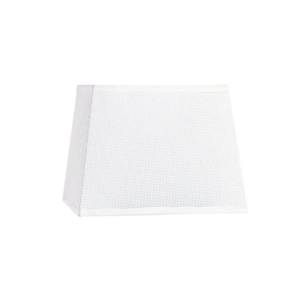 Netlighting Habana White Square Shade 160 200 x 152mm Suitable for Wall Lamps