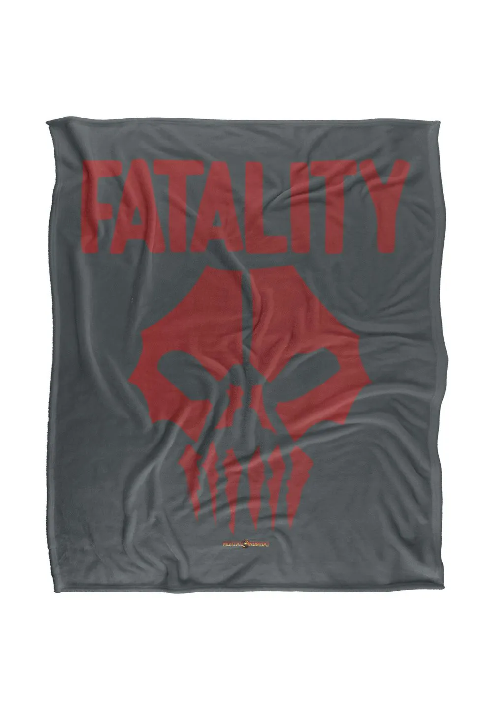 Warner Brothers Mortal Kombat 152x127cm Fatality Silky Touch Super Soft Throw Blanket in White