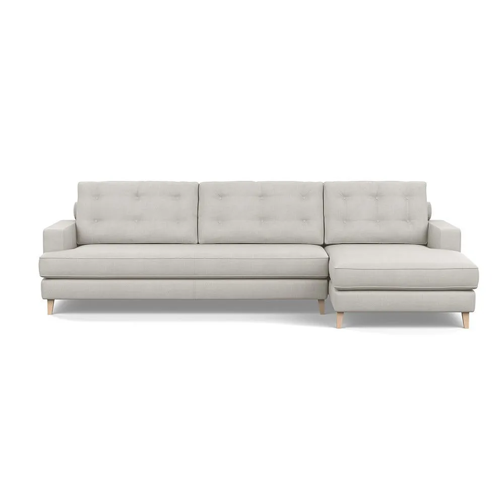 Heal's Mistral Right Hand Corner Sofa Capelo Linen-Cotton Sea Salt Natural Feet 1
