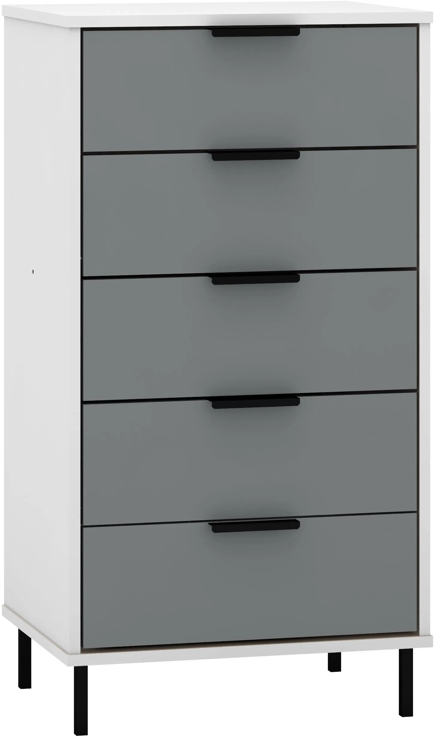 Seconique Madrid 5 Drawer Chest in Grey 2