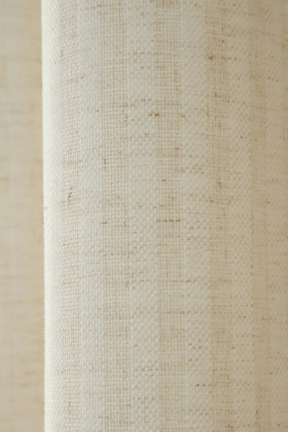 Bianca 'Chenille Stripe' Lined Eyelet Curtains in Cream 3