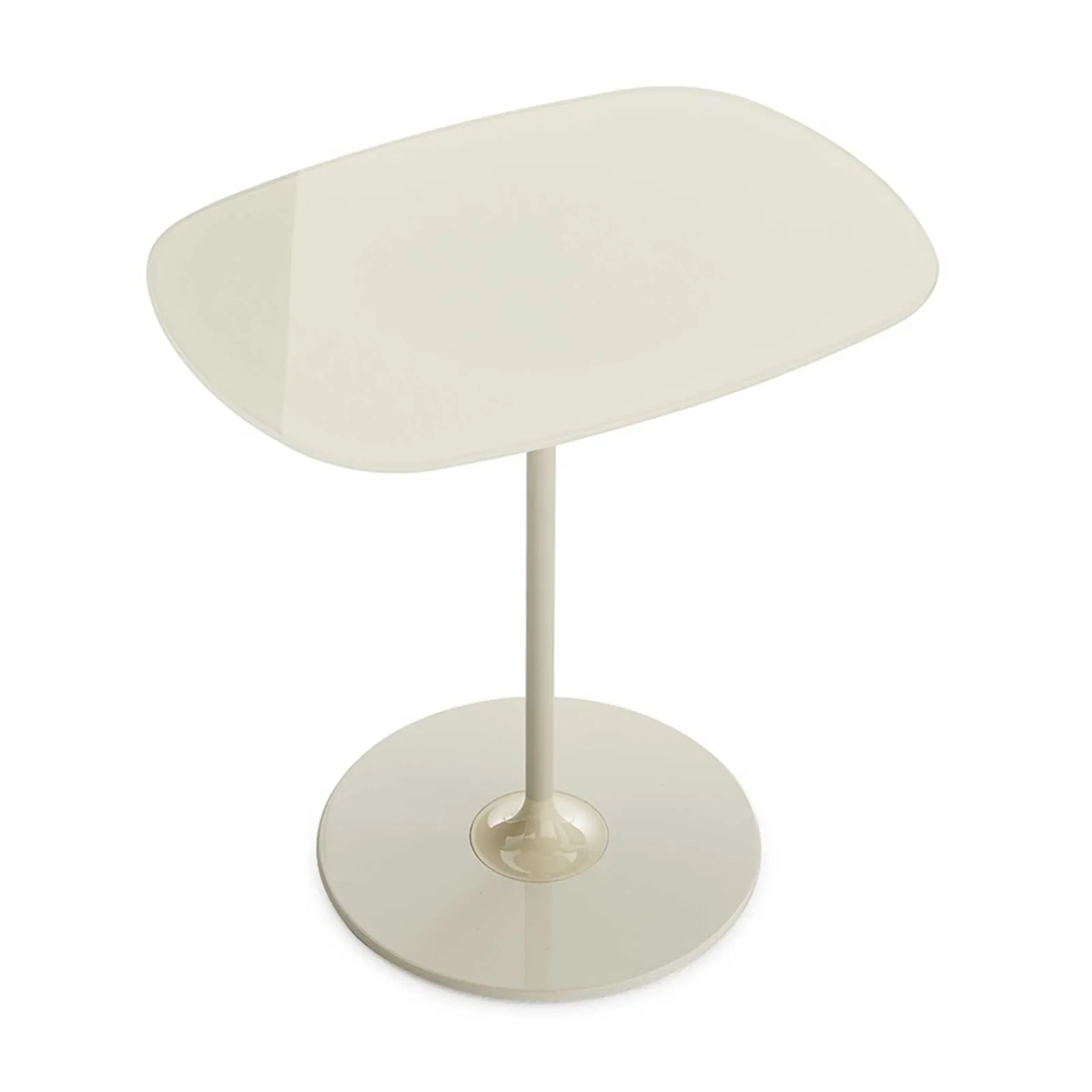 Kartell Thierry Side Table 33X50X50 White Glass | Barker & Stonehouse 4
