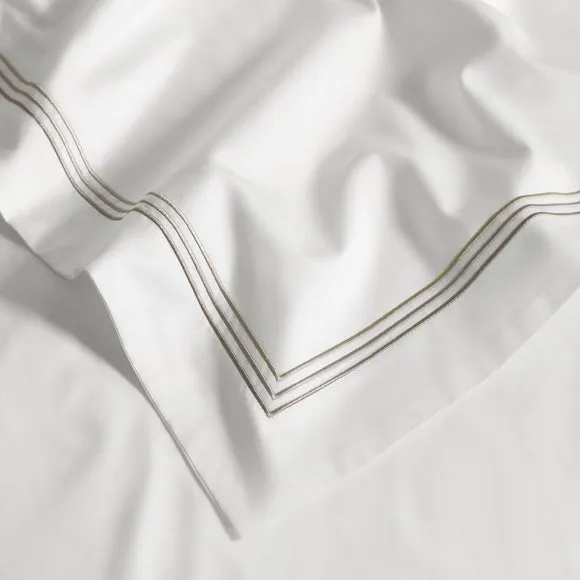 Dorma Rovello Embroidery 100% Cotton Duvet Cover & Pillowcase Set 4
