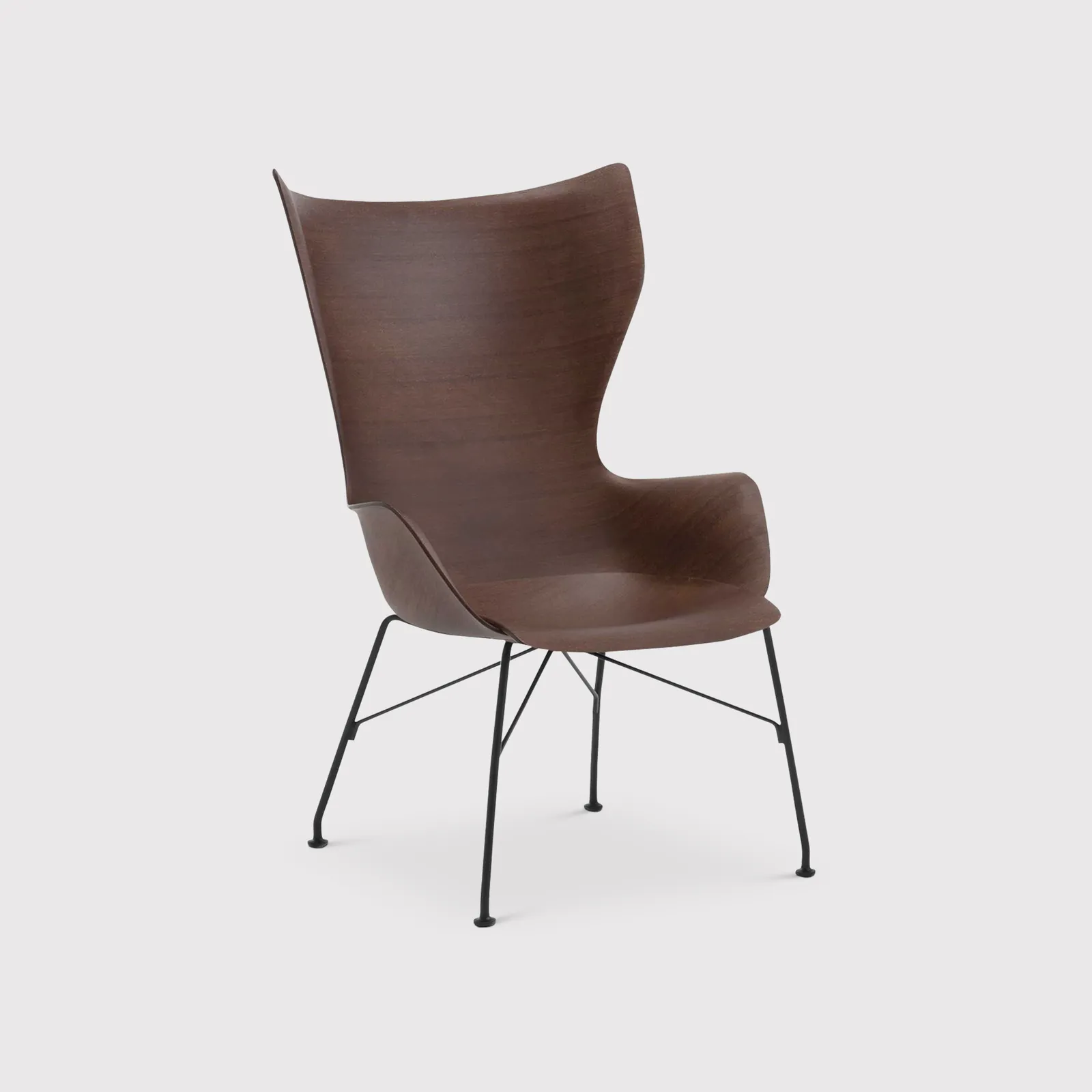 Kartell Smartwood Lounge Chair, Brown | Barker & Stonehouse 1