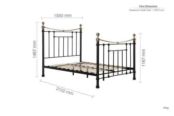 Birlea Bronte Bed in Black 6