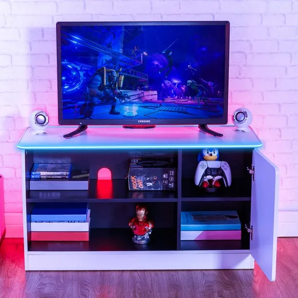 X Rocker Carbon Tek TV Media Cabinet with Neo Fibre LED for TVs up to 42" 5