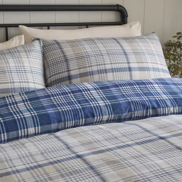 Dreams & Drapes Bennet Check 100% Cotton Duvet Cover & Pillowcase Set 4