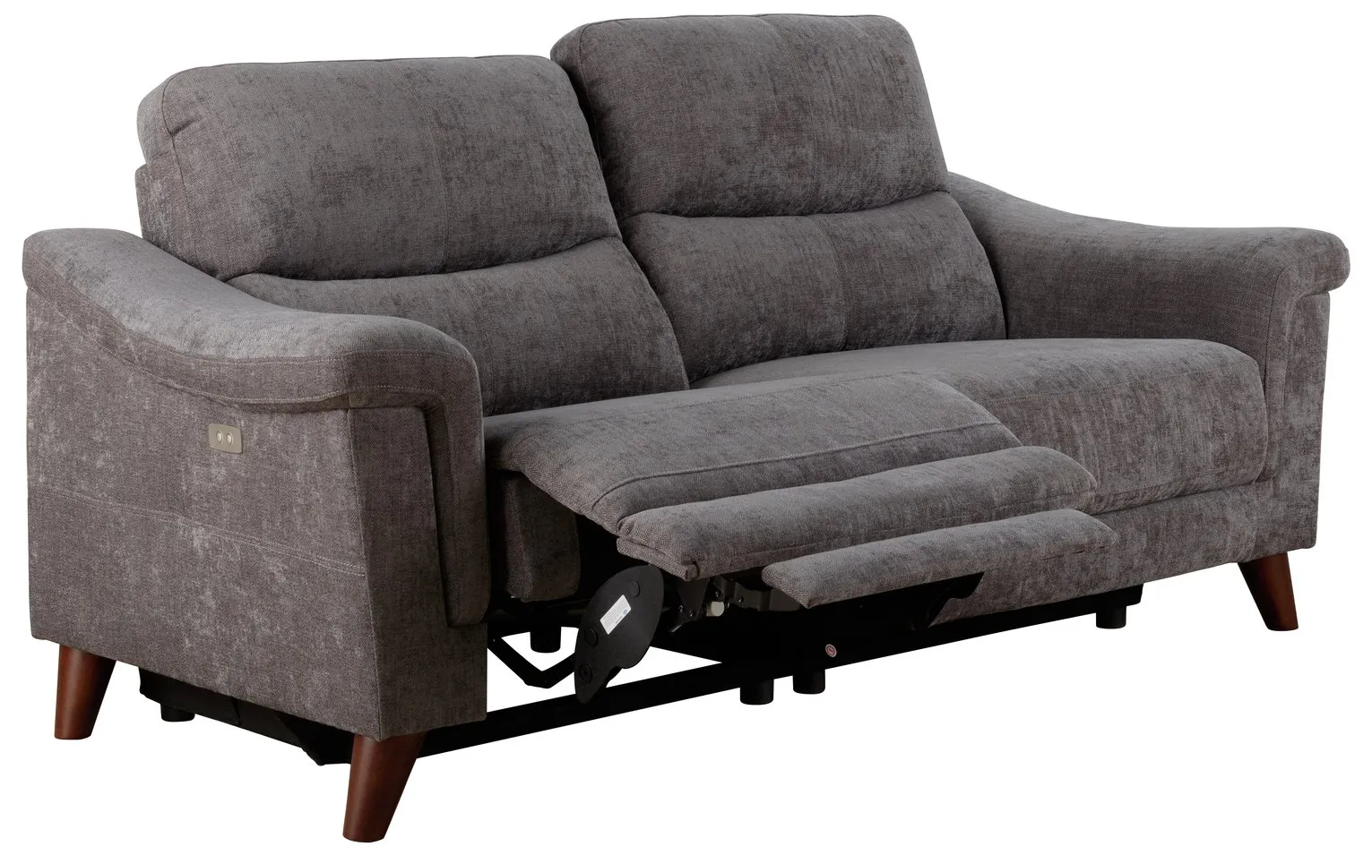 Argos Home Pepper 3 Seater Fabric Recliner Sofa - Charcoal