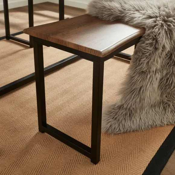 Ronan 4 Seater Wave Edge Dining Table and Bench Set 4
