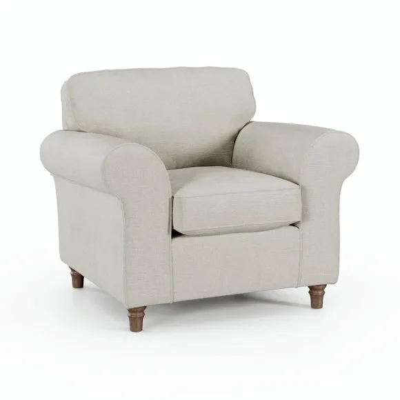 Flori Chenille Soft Texture Armchair 6