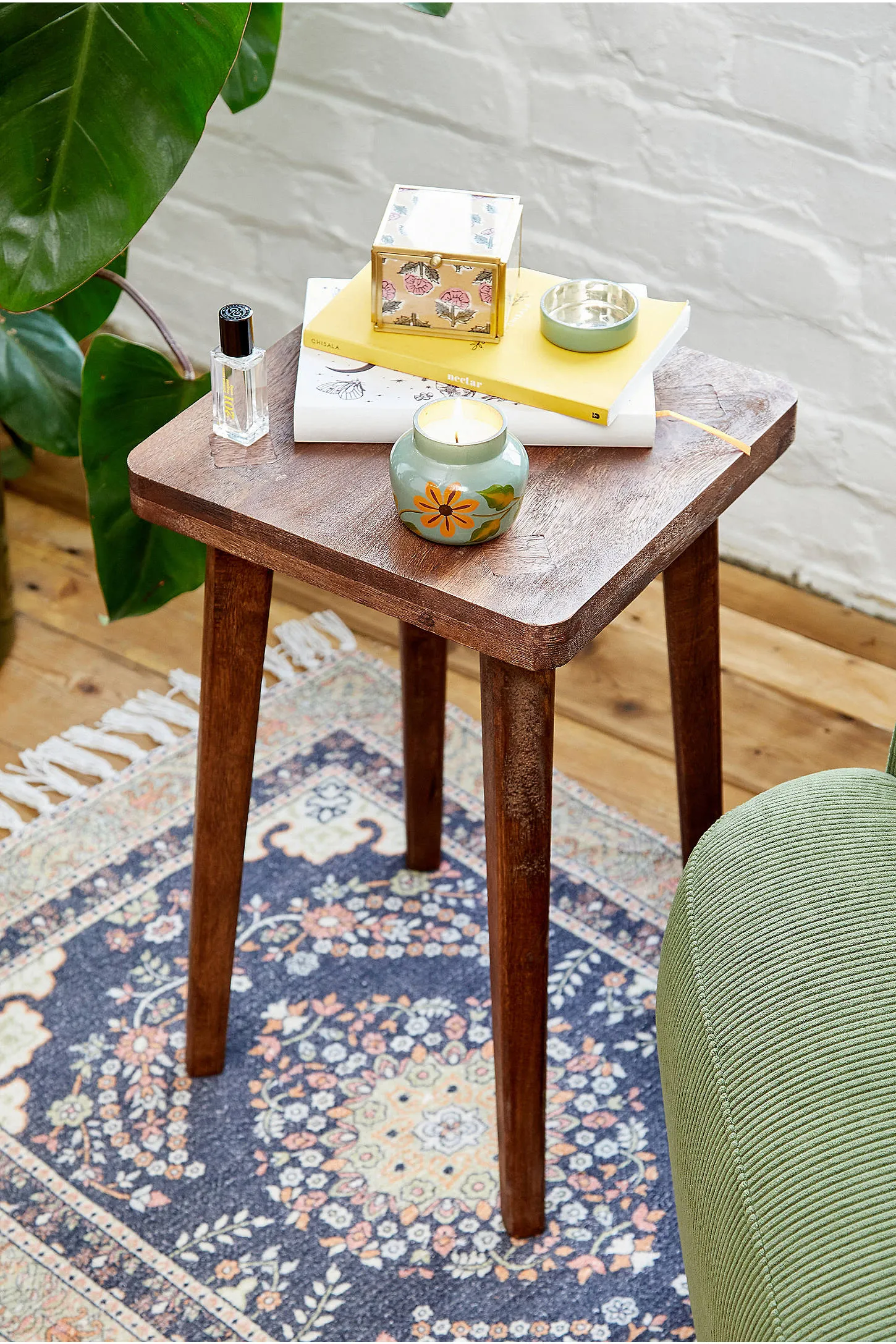 Dark Mango Side Table - Brown 3