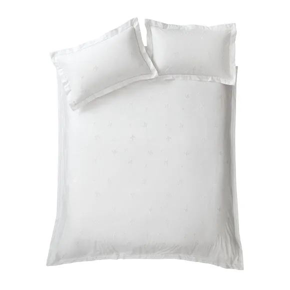 Bianca Lottie Embroidery 100% Cotton Duvet Cover & Pillowcase Set 5