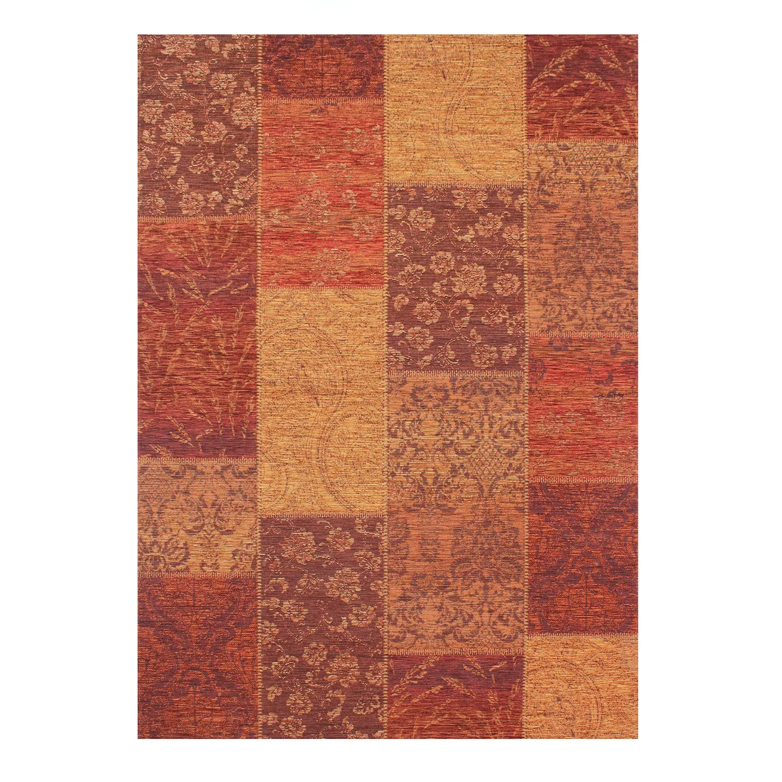 Romance Patchwork Rug Terracotta