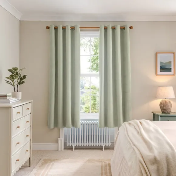 Luna Brushed Eyelet Curtains (Blackout Available) 4