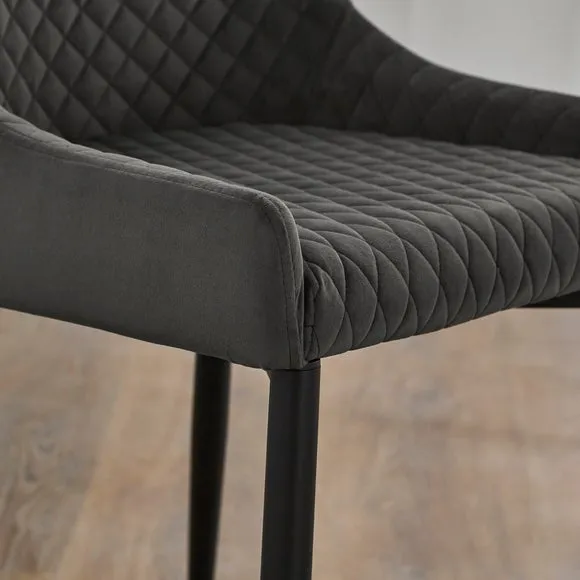 Montreal Set of 2 Dining Chairs, Velvet 3