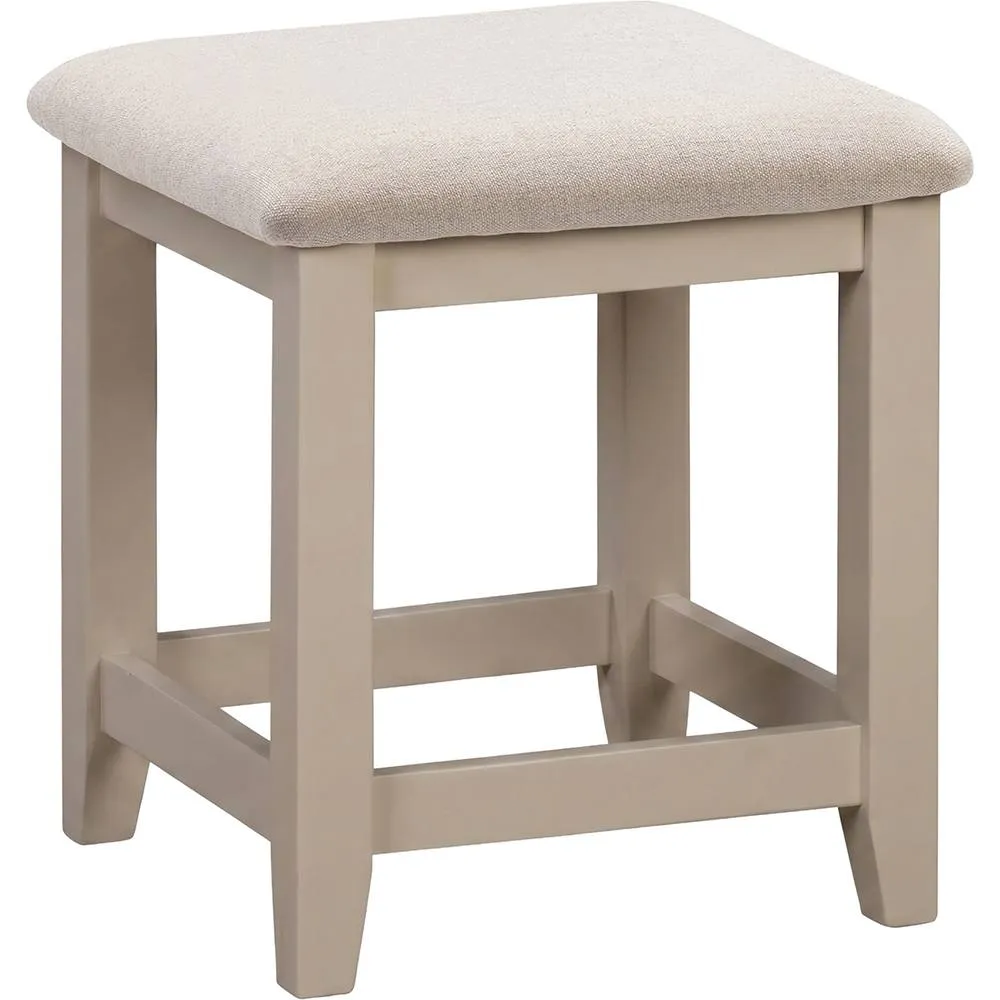 Seconique Windsor Dressing Table Stool (Fully Assembled) - Putty/Oat Fabric in Beige