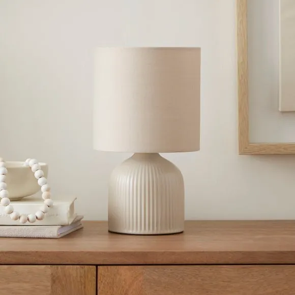 Hebe Ribbed Ceramic Table Lamp 2