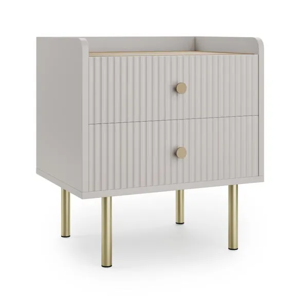 Georgi 2 Drawer Bedside Table 6