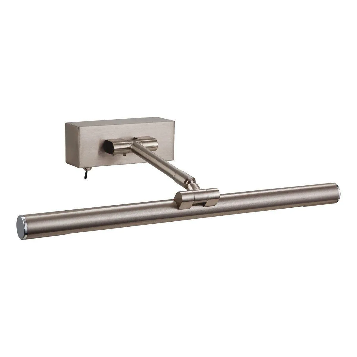 Netlighting Picture 1 Light Wall Light 8W T5 (Switched) Brushed Steel in Grey