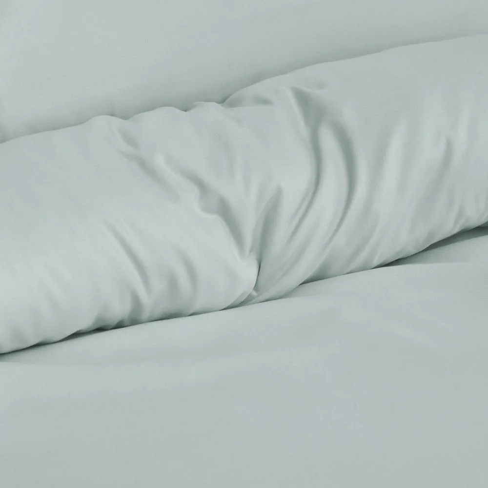 Smart Living Luxury Super Soft Pom Pom Duvet Cover & Pillowcases in Duck Egg Blue 4