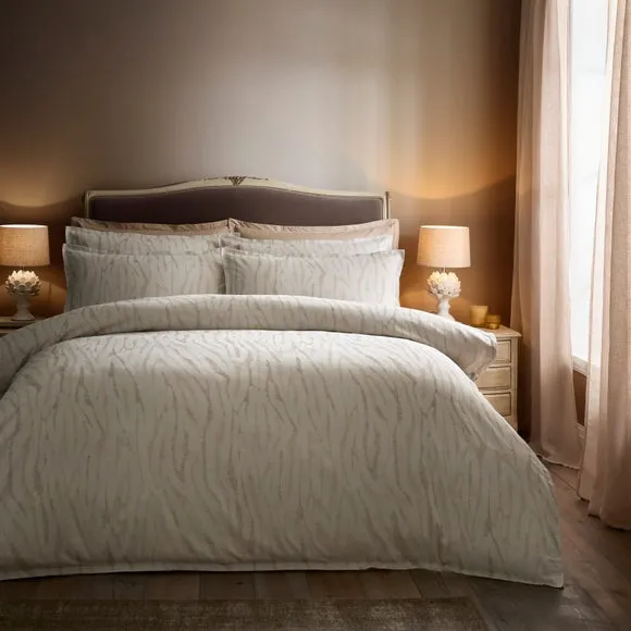 Dorma Whitworth 100% Cotton Jacquard Duvet Cover & Pillowcase Set