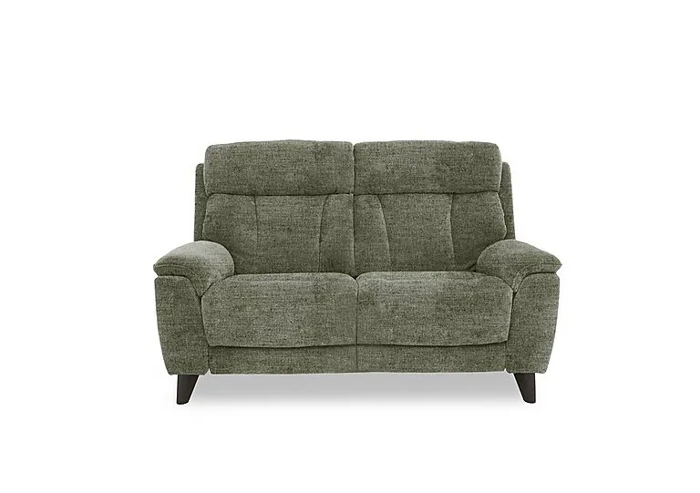 Dreamer 2 Seater Fabric Sofa with Power Recliner - Olive Green