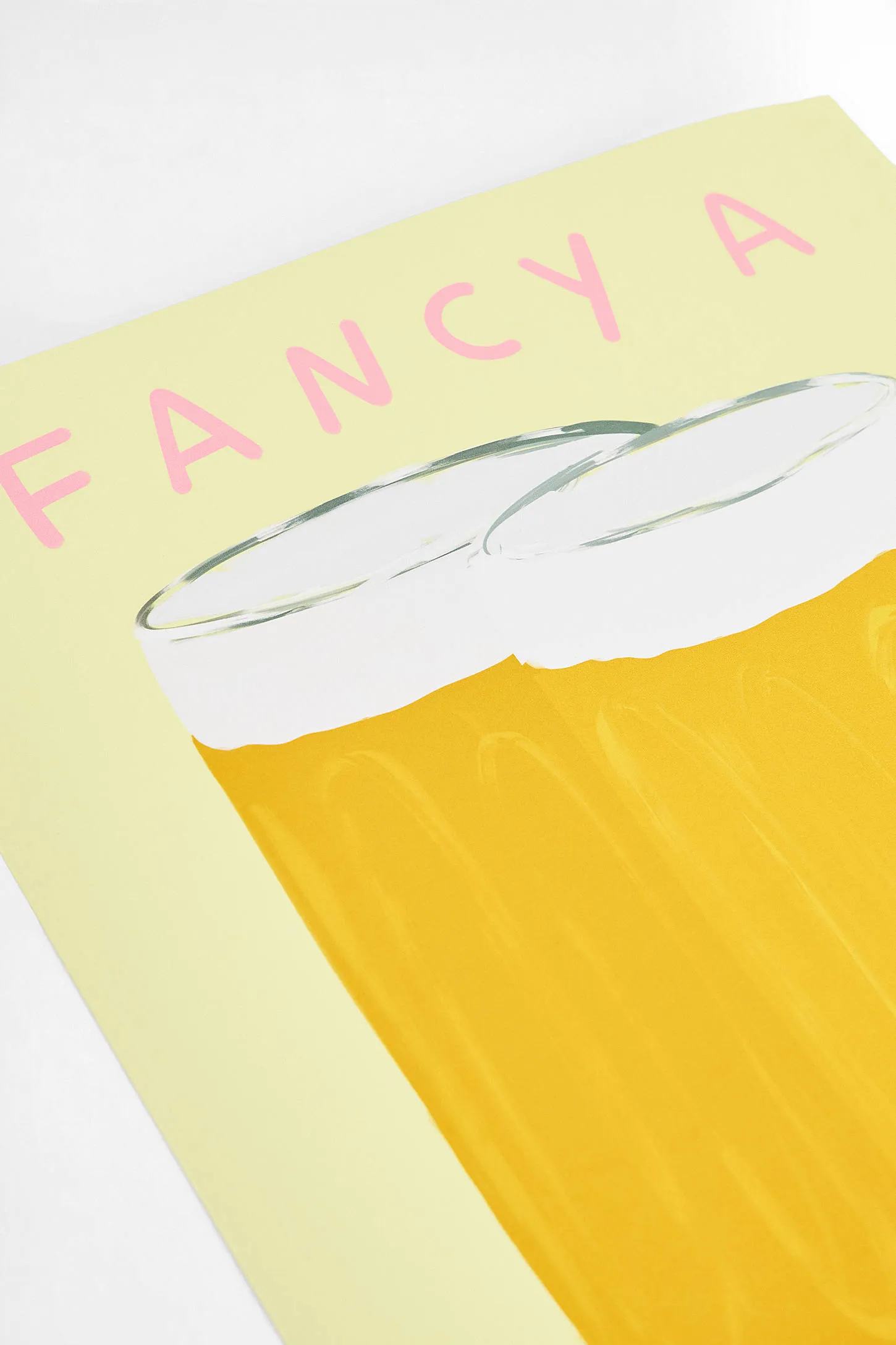 Fancy a Beer? 30x40 Wall Art Print - Yellow 2
