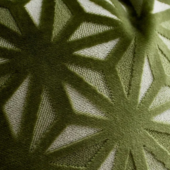 Appletree Star Geometric Velvet Square Cushion 2