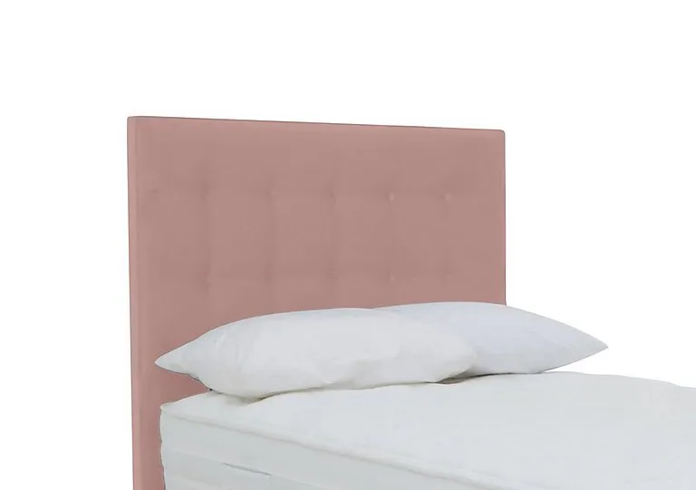 Coral Floor Standing Headboard - Small Double - Luxury Dusty Pink
