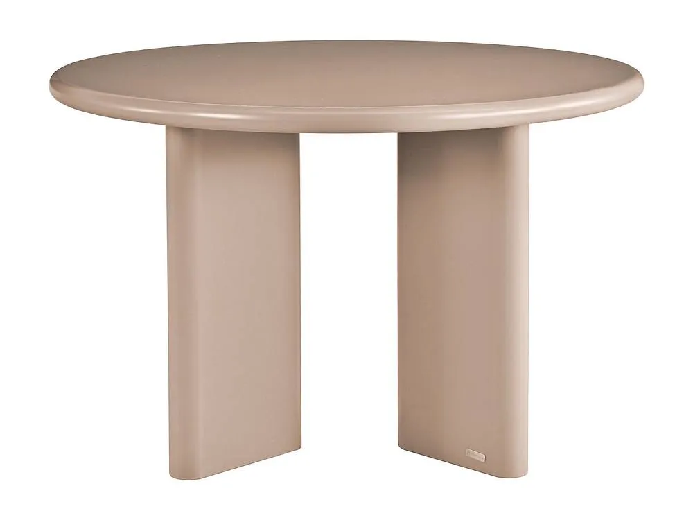Vente-unique Round Dining Table for 4 Cm MDF - Brown - LUKAVO 4