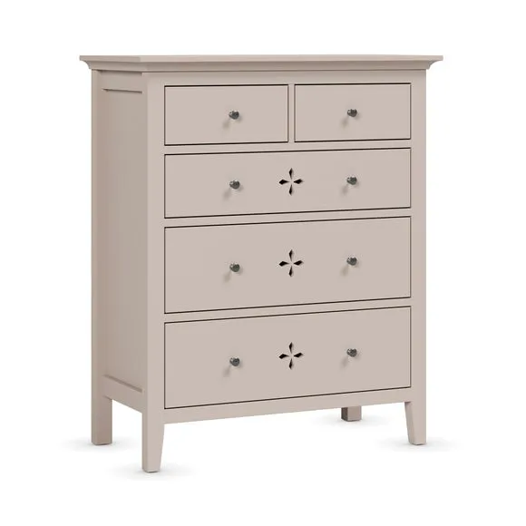 Lynton Petal Cut 5 Drawer Chest 6